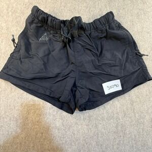 Nike ACG Mens Small Black Trail Shorts Integrated Belt Nylon Hiking CV0655-010